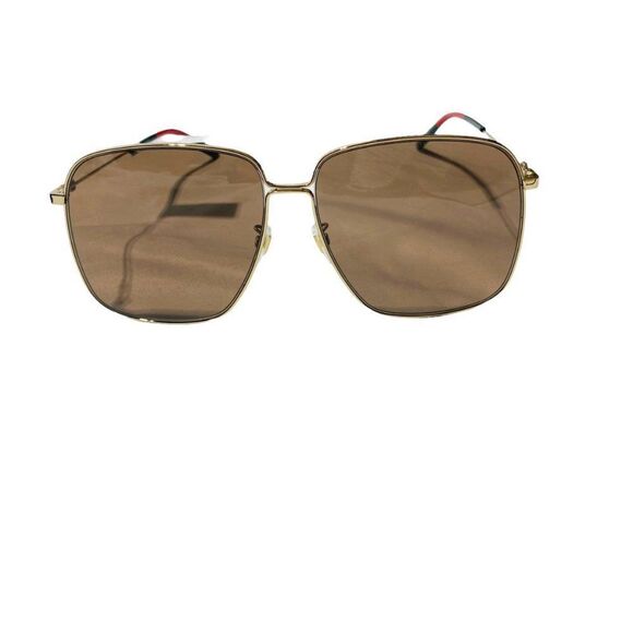 GUCCI GG0394S AVIATOR SUNGLASSES Gold/Brown - Picture 5 of 11